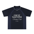 Striped V-Neck Soccer Jersey