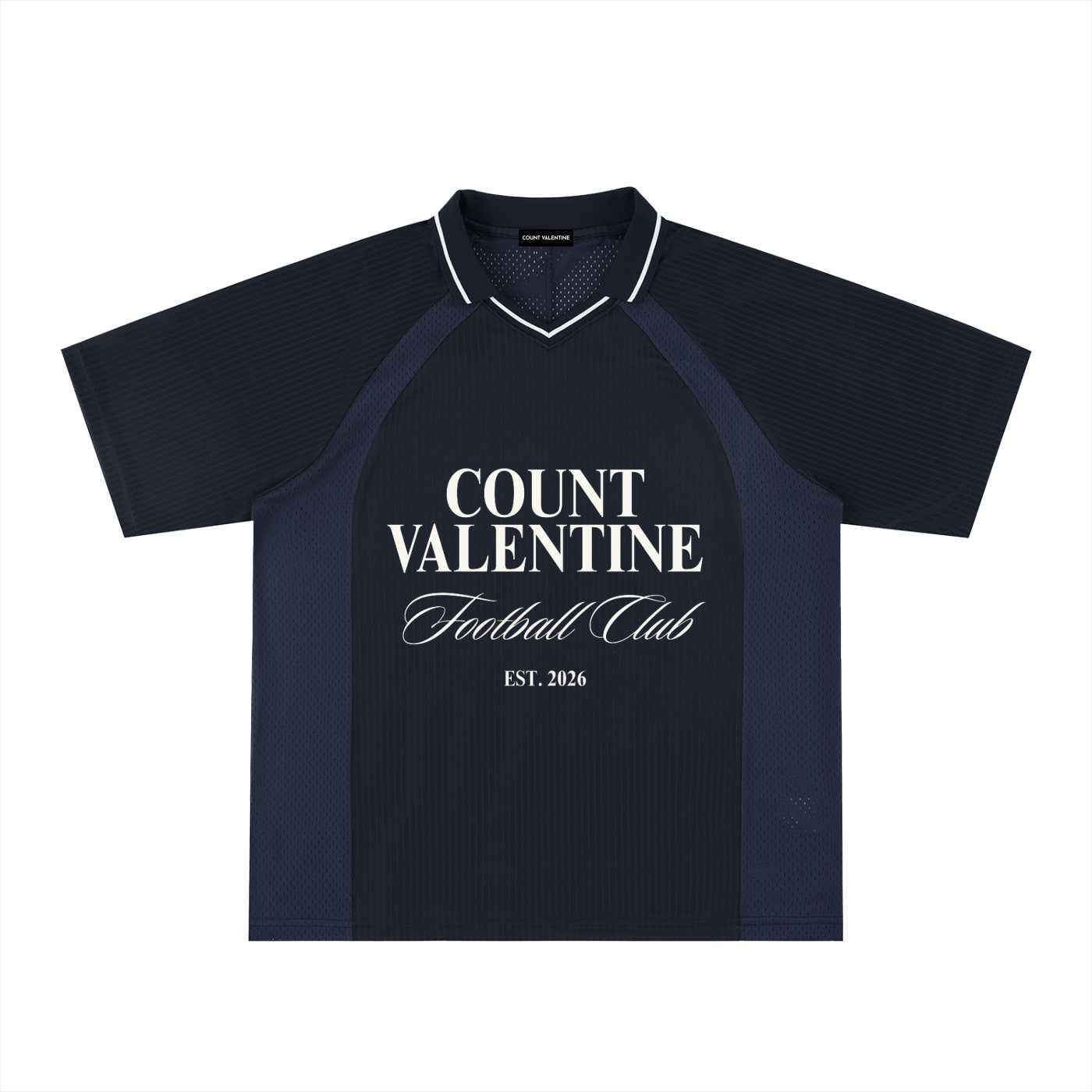 Striped V-Neck Soccer Jersey