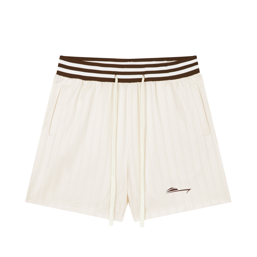 Unisex Striped Drawstring Shorts