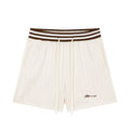 Unisex Striped Drawstring Shorts