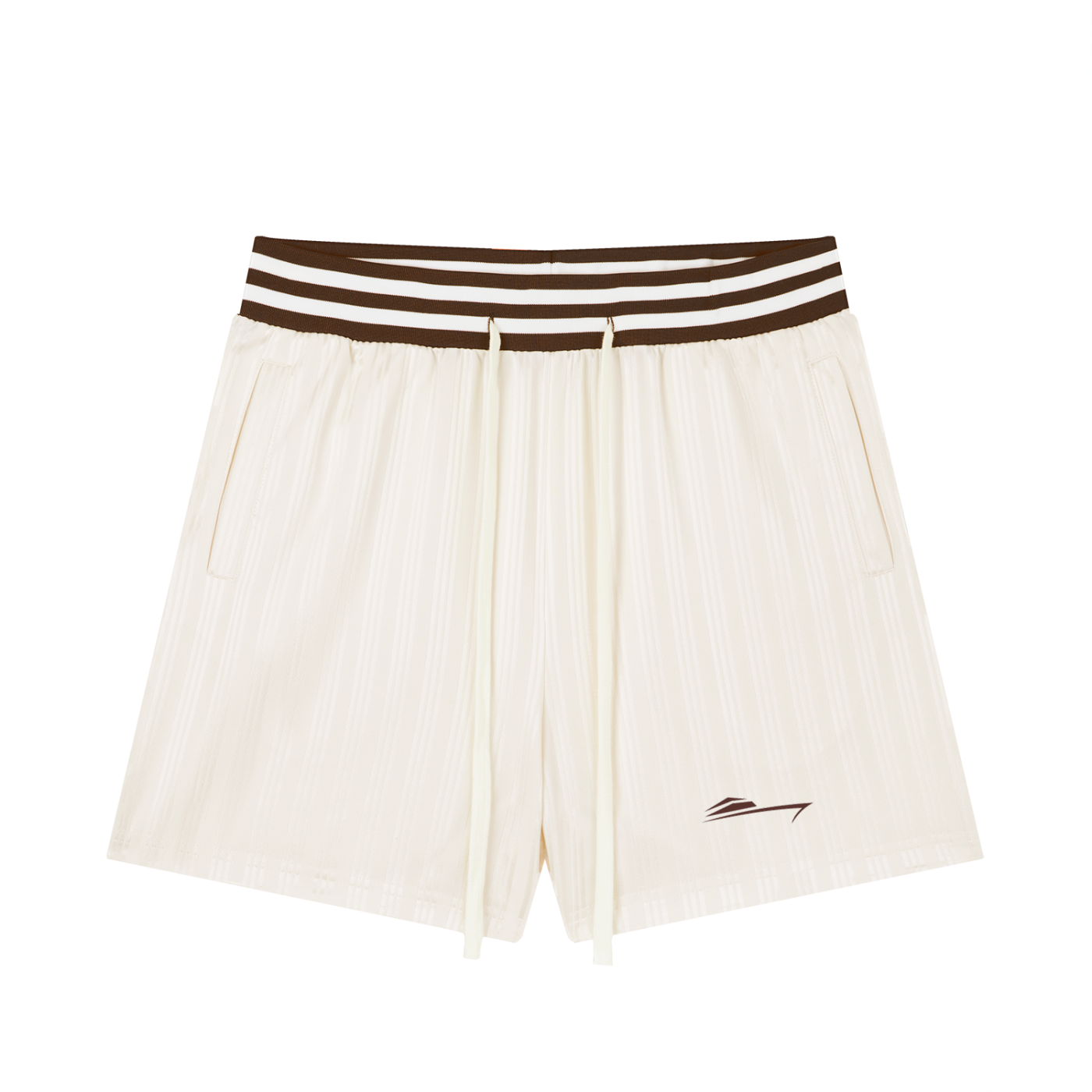 Unisex Striped Drawstring Shorts