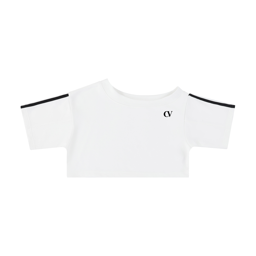 Women's Off-the-Shoulder Crop T-Shirt