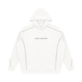 Unisex Oversized Piping Fleece Hoodie