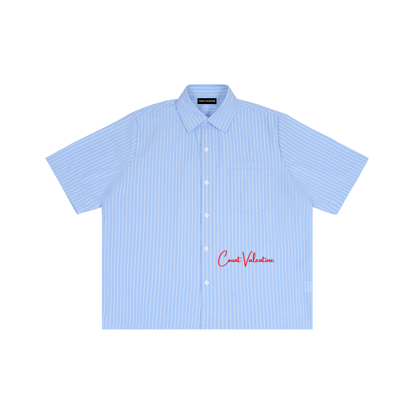 Striped Boxy Short Sleeve Shirt