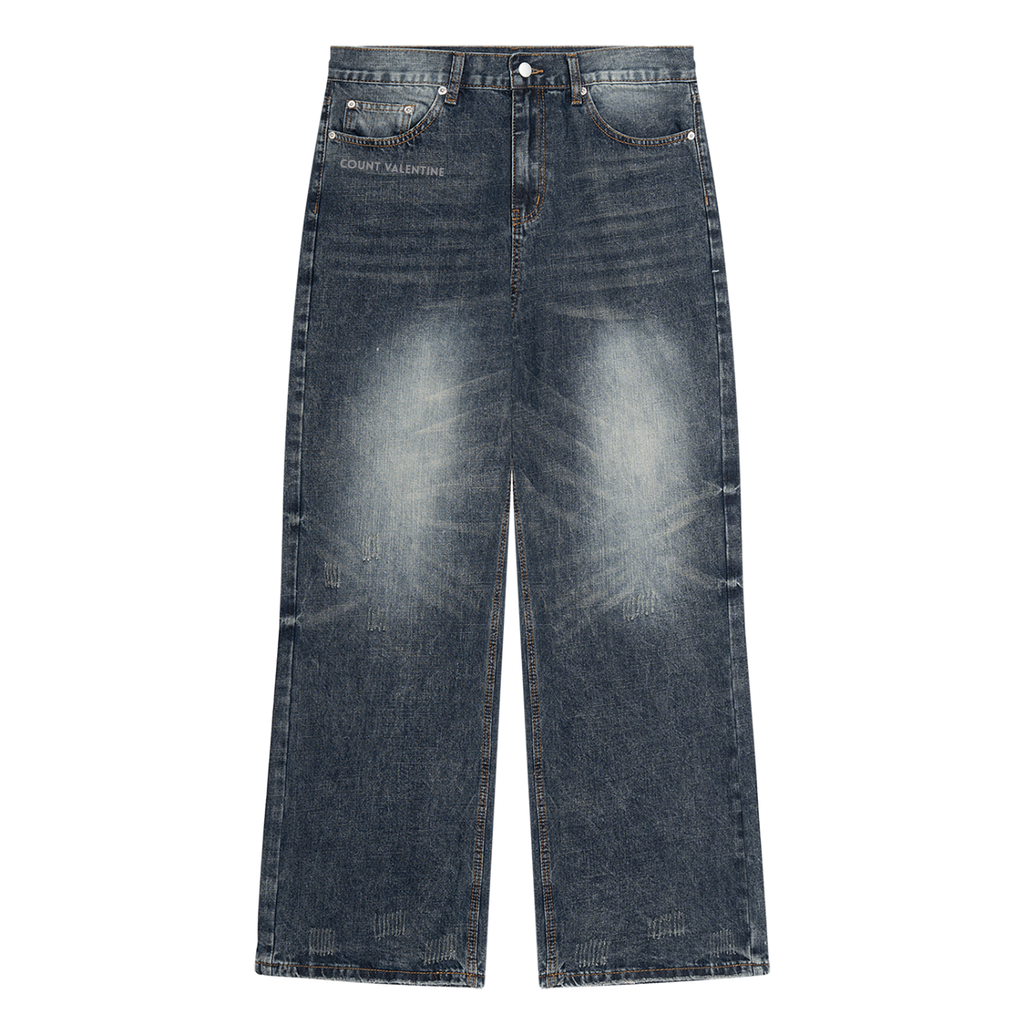 Men's Vintage Wash Denim Jeans