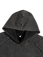 Snow Washed Hooded Boxy T-Shirt