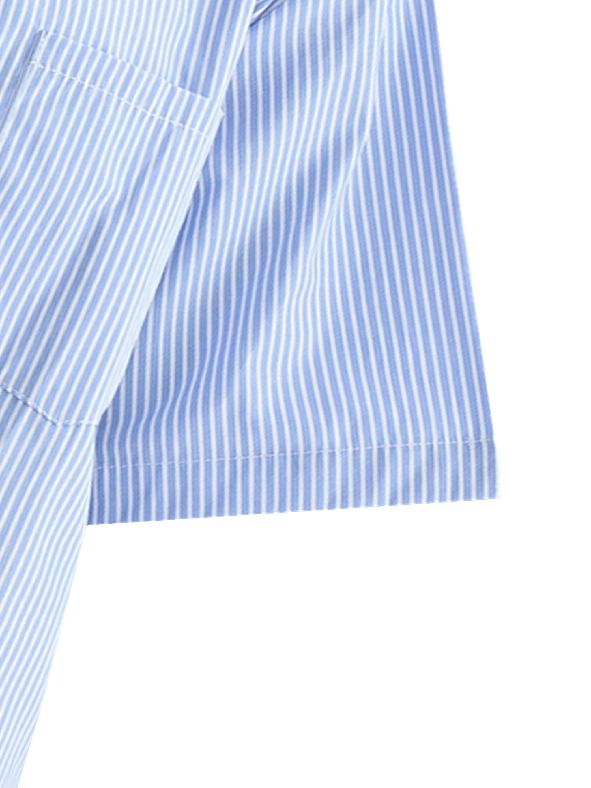Oversized Vertical Stripe Boxy Shirt